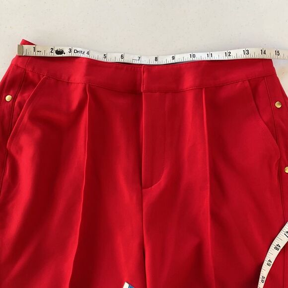 GILI True Red Side Vent Bootcut  Button Detail High Rise Pants Stretch Western - Picture 12 of 16